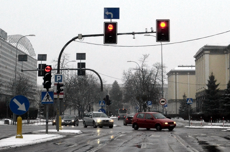 Ulica miasta zimą