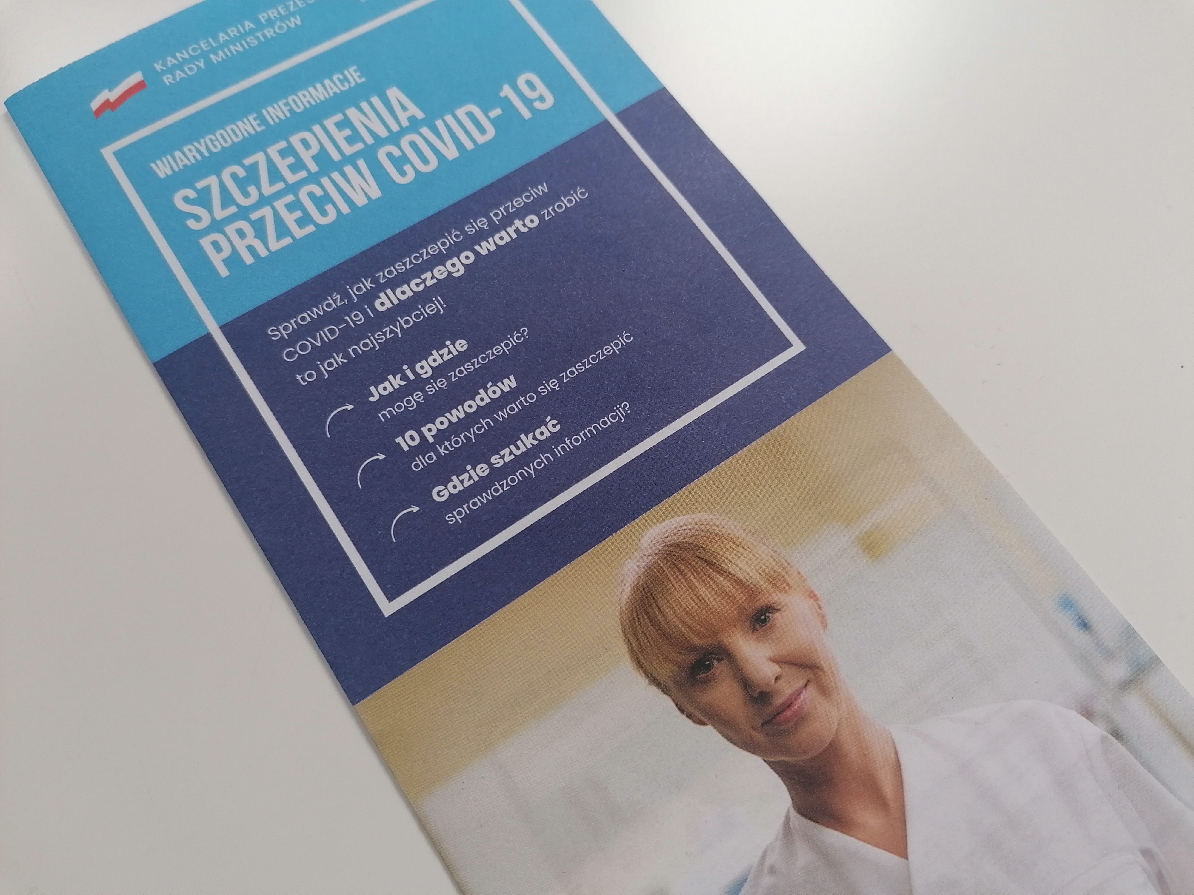 Ulotka informacyjna o szczepieniach przeciw COVID-19