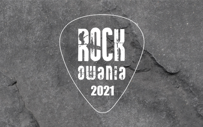 Szare logo konkursu Rockowania