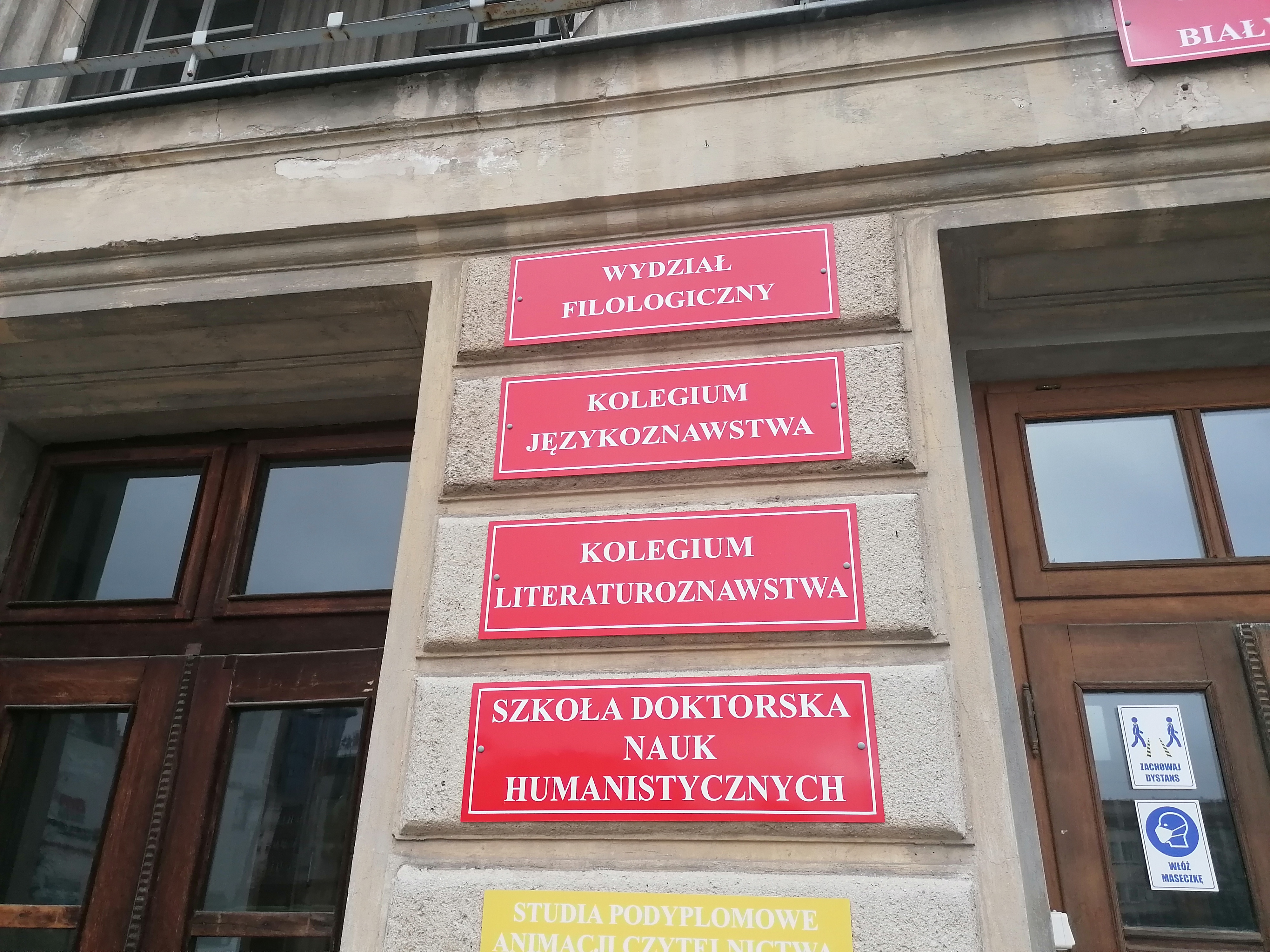 Budynek uniwersytetu w białymstoku