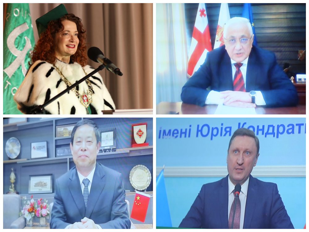 Screeny z twarzami nowych honorowych profesorów PB