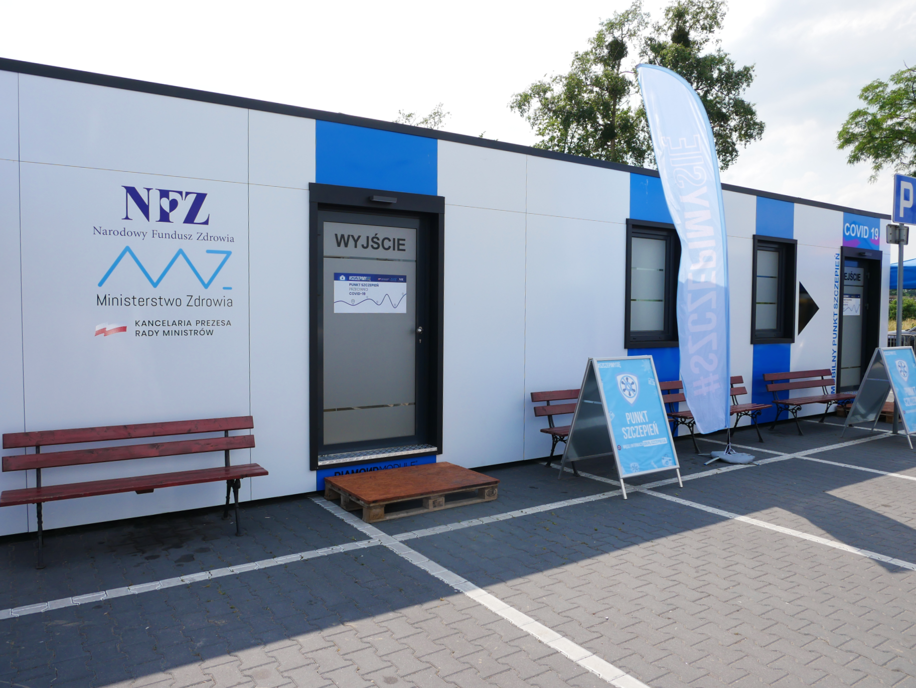 Kontener - mobilny punkt szczepień