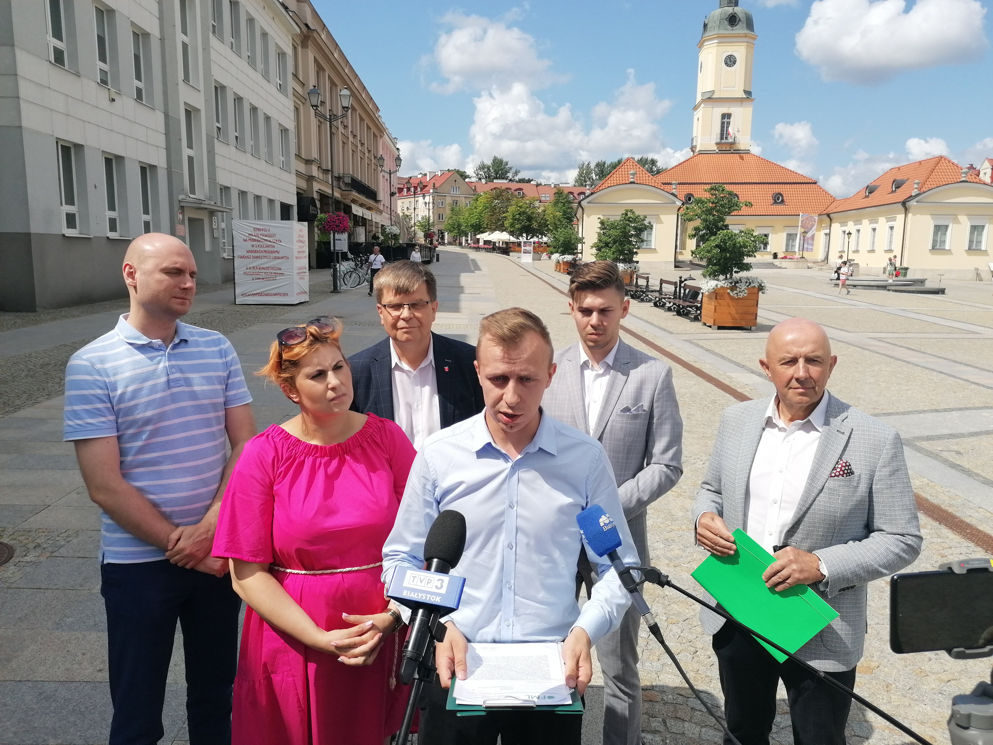 Ludowcy w czasie konferencji prasowej
