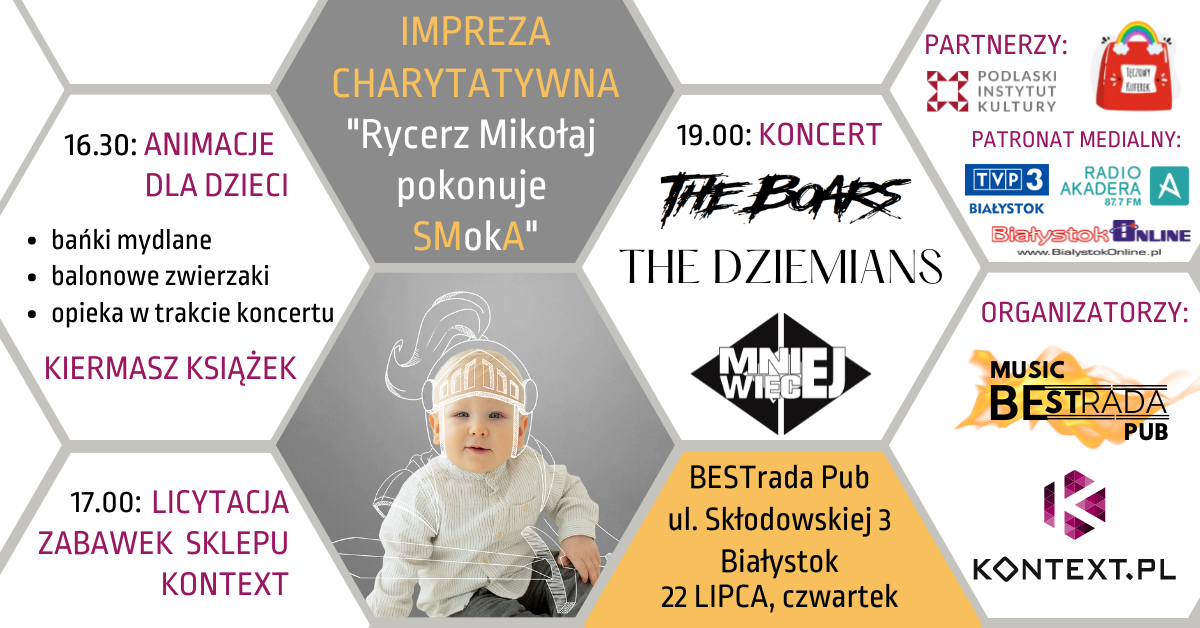 Plakat promujący koncert na rzecz Mikołaja
