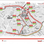 Grafika przedstawiająca mapę utrudnień