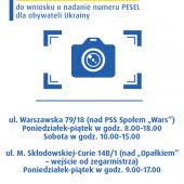 Ulotka numer pesel dla obywateli ukrainy