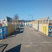 Kładka nad torami przy dworcu kolejowym Białymstoku