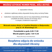 Ulotka numer pesel dla obywateli ukrainy