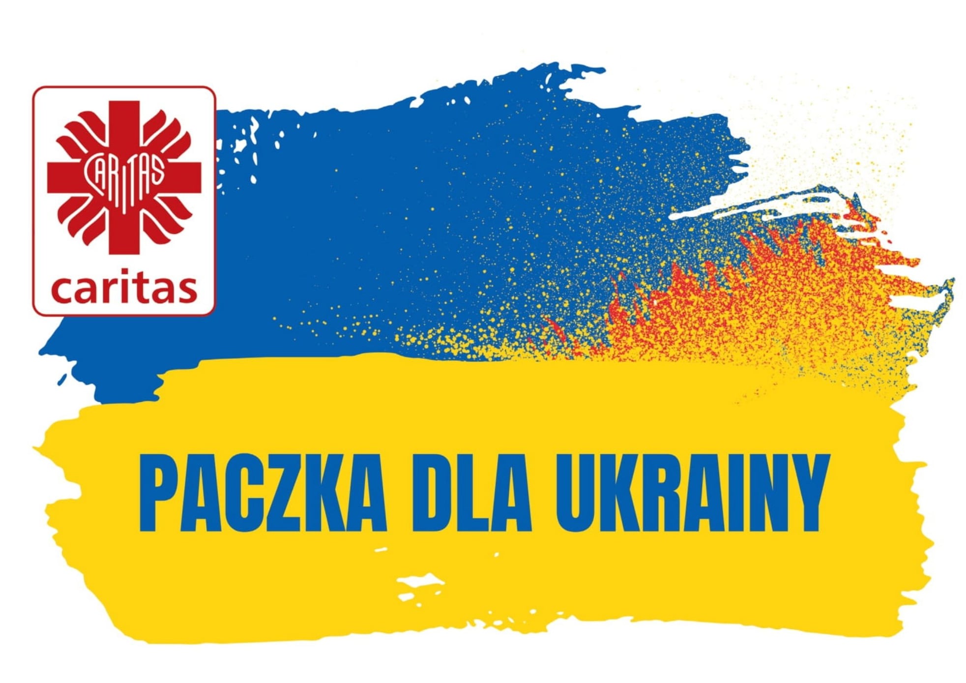 Logo promujące akcję paczka dla ukrainy
