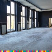 Wnętrze teatru dramatycznego, remont