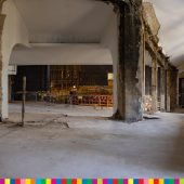 Wnętrze teatru dramatycznego, remont