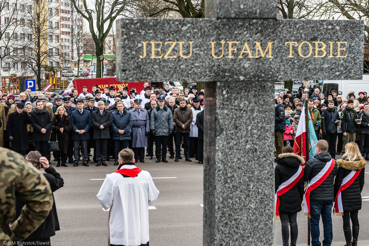 Uroczystości miejskie na ulicy poleskiej