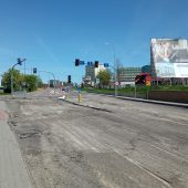 Ulica Łomżyńska bez asfaltu