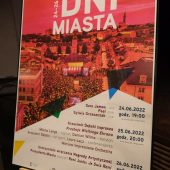 Plakat z programem Dni Miasta
