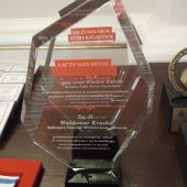 Statuetka dla honorowych krwiodawców
