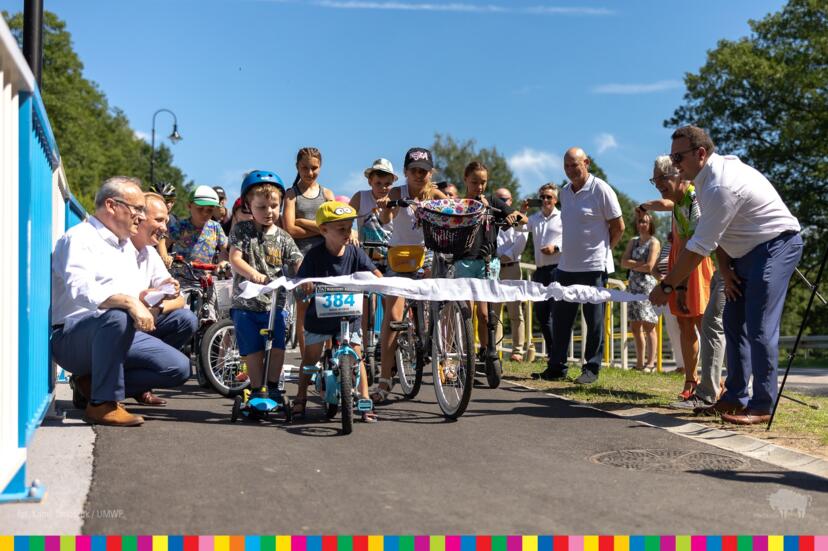 uroczyste otwarcie kładki rowerowej