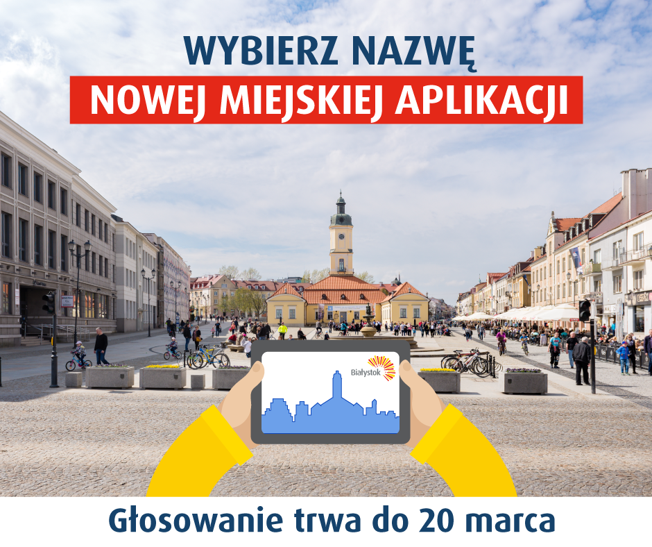 Plakat z terminem i nazwą plebiscytu.