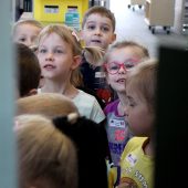 Akcja "Cała Polska czyta dzieciom" w Bibliotece Politechniki Białostockiej, fot. Katarzyna Cichoń