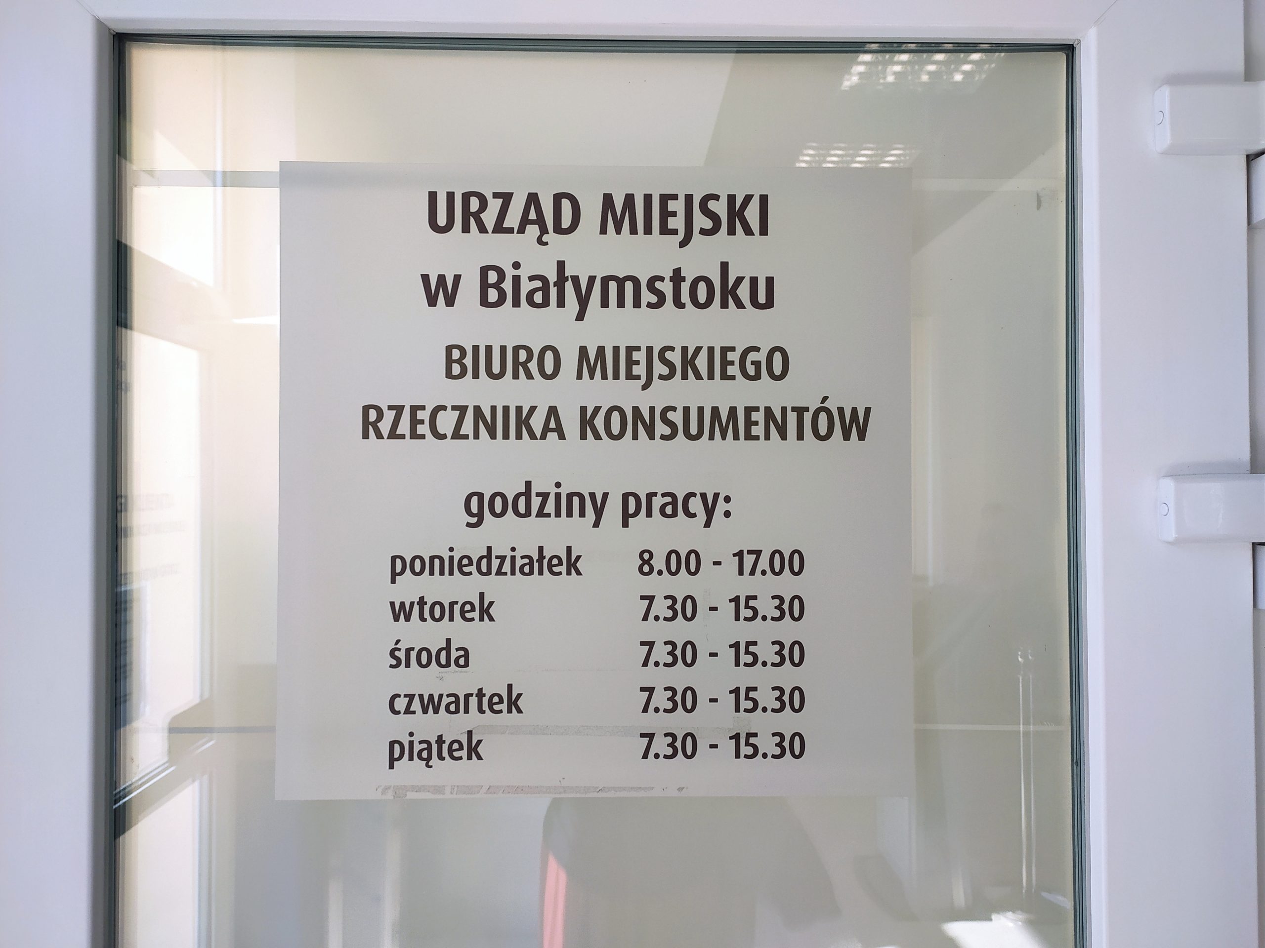 Tabliczka na drzwiach