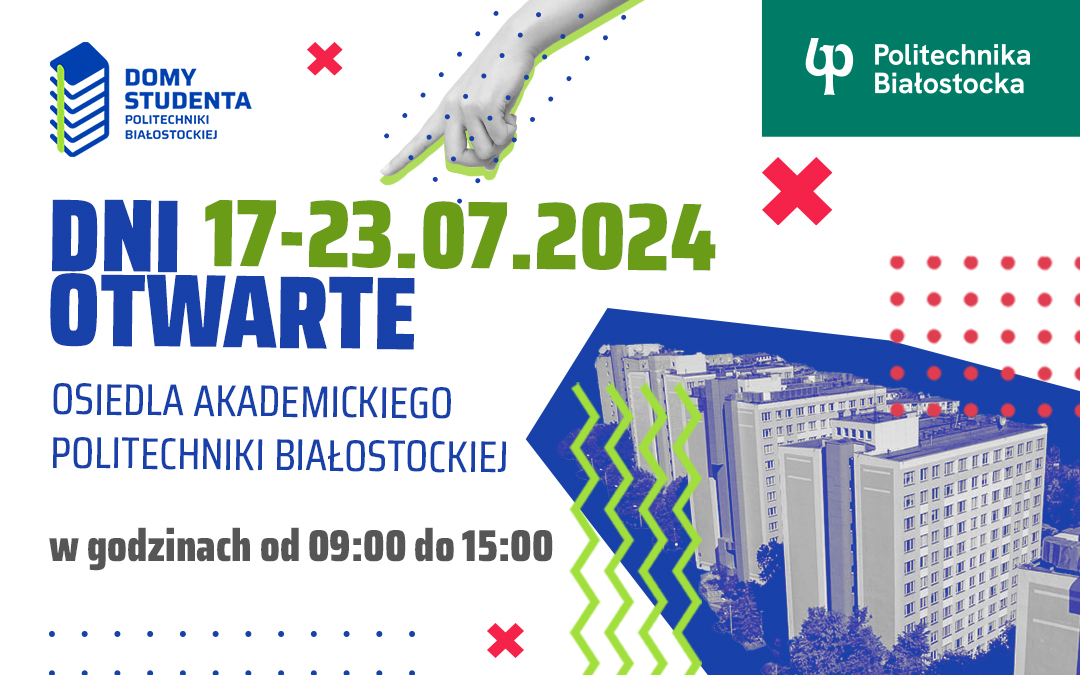 Plakat dni otwartych osiedla akademickiego