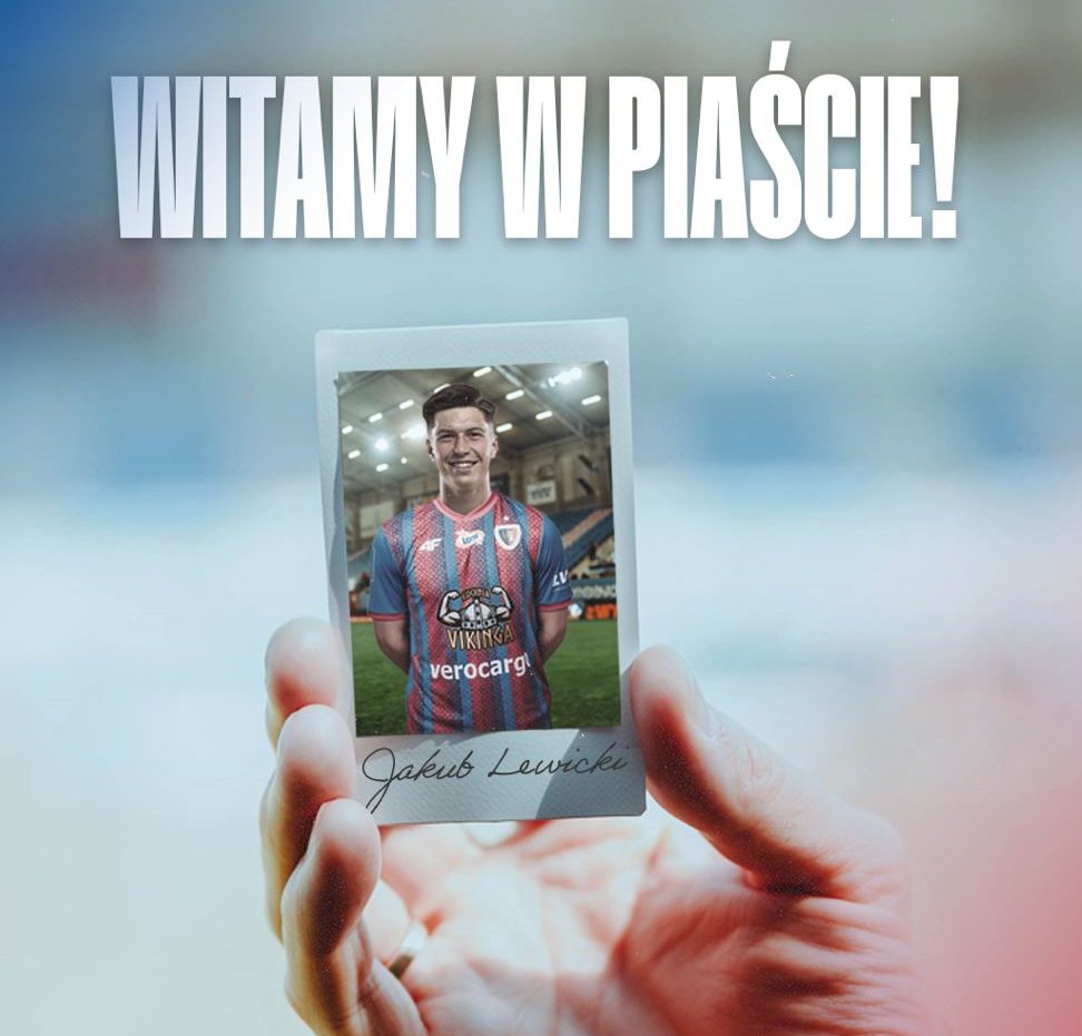 Grafika powitalna, z okazji przejścia piłkarza do nowego klubu