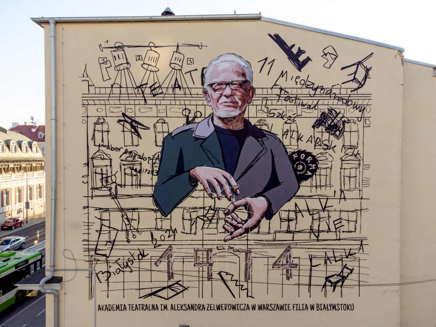 Mural na ścianie budynku