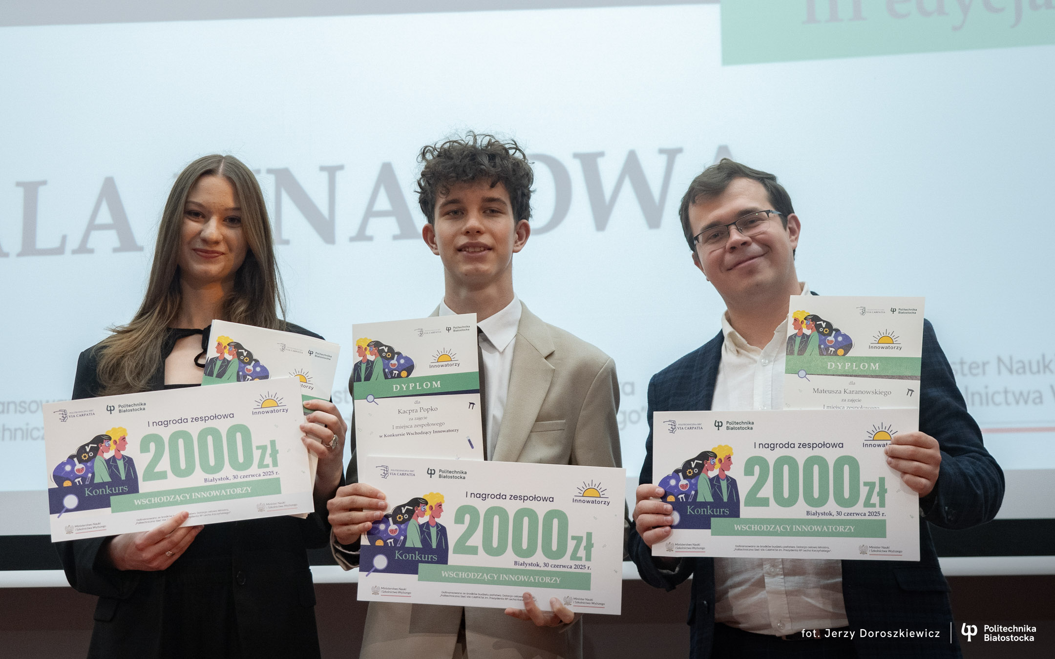 Finaliści konkursu Wschodzący Innowatorzy III fot. Jerzy Doroszkiewicz PB