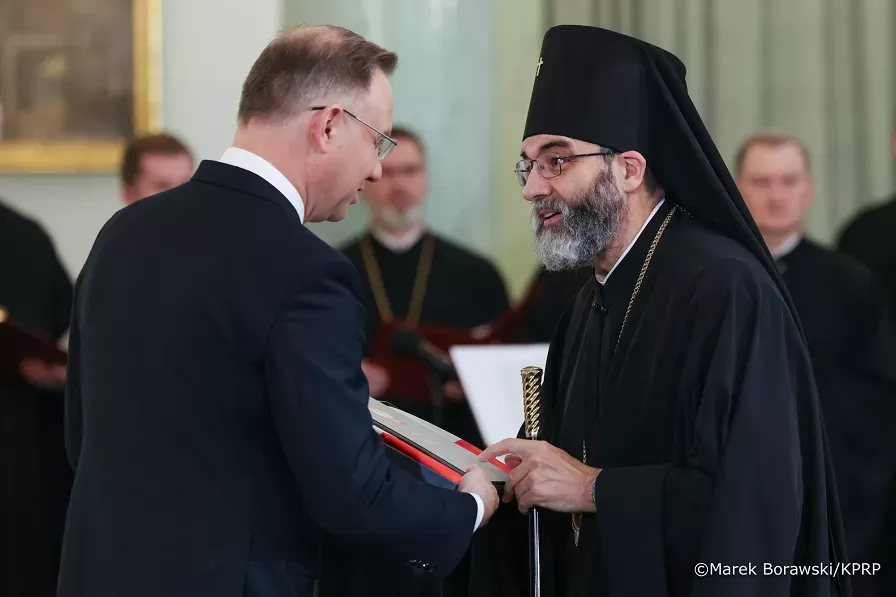 Prezydent Andrzej Duda i abp Jakub, fot. Marek Borawski/KPRP
