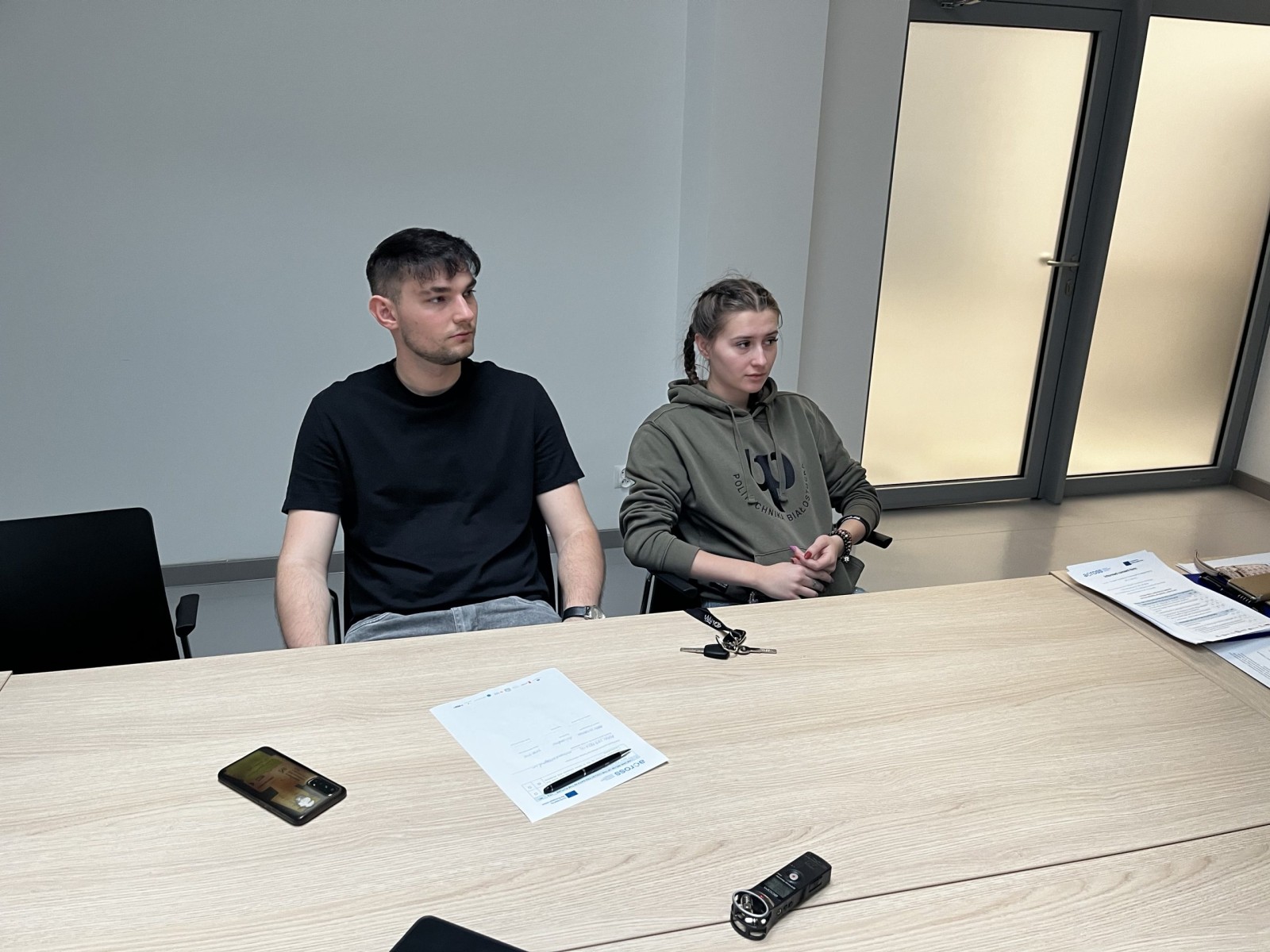 Studenci PB: Adrian Zembrzuski i Emilia Nowosada, Fot. A. Jakuć