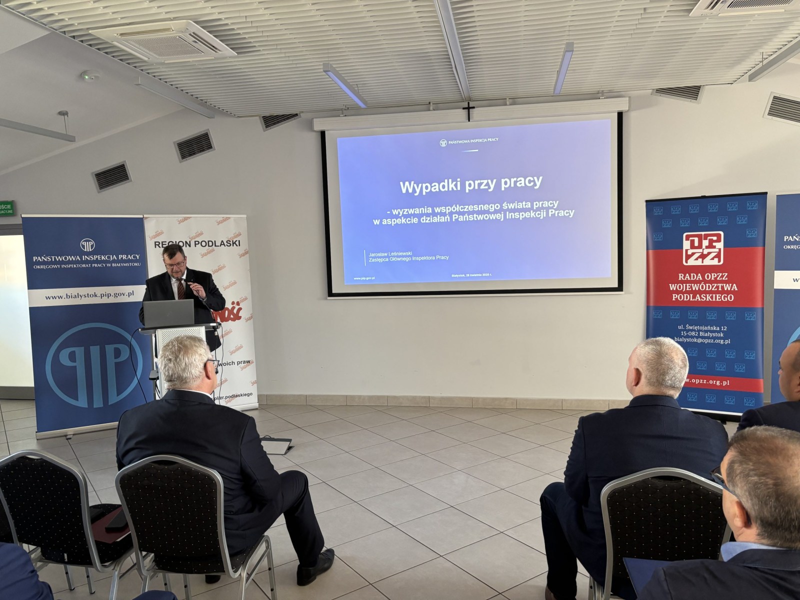 Światowy Dzień Bezpieczeństwa i Ochrony Zdrowia w Pracy, fot. Okręgowy Inspektorat Pracy w Białymstoku