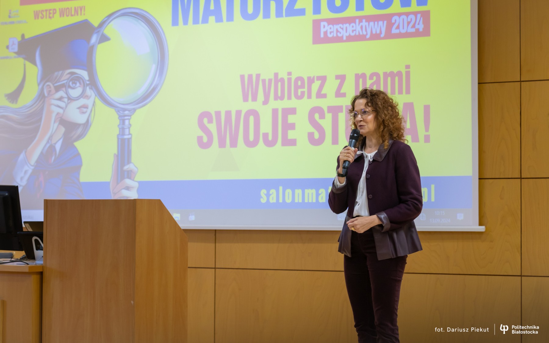 prof. Marta Kosior-Kazberuk, rektor Politechniki Białostockiej, Białostocki Salon Maturzystów Perspektywy 2024, fot. D. Piekut