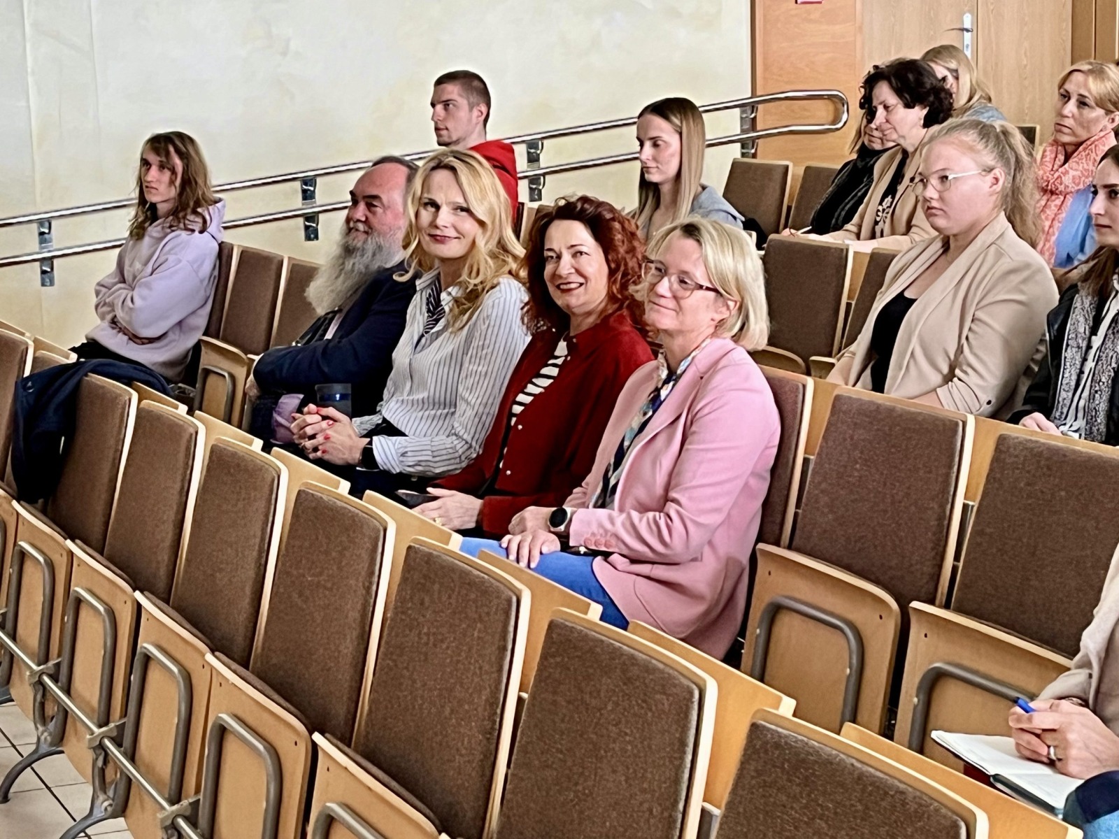 Wśród uczestników wykładu była dr hab. inż. Marta  Kosior-Kazberuk, rektor PB