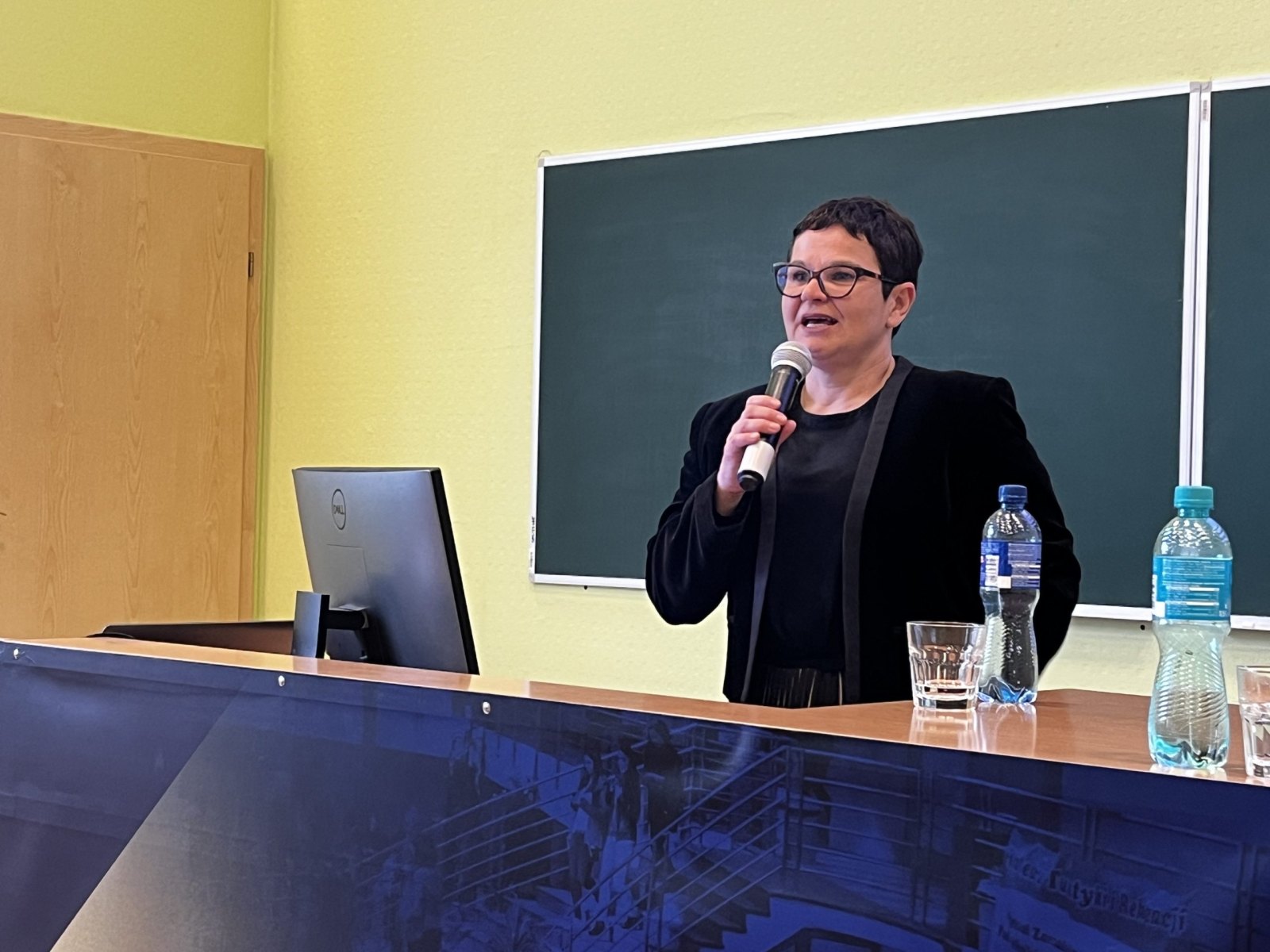 „Uniwersytet Europejski Across – idea i działania” – wystąpienie Grażyny Jakimiuk z Działu Mobilności i Obsługi Umów Międzynarodowych PB, fot. A. Jakuć