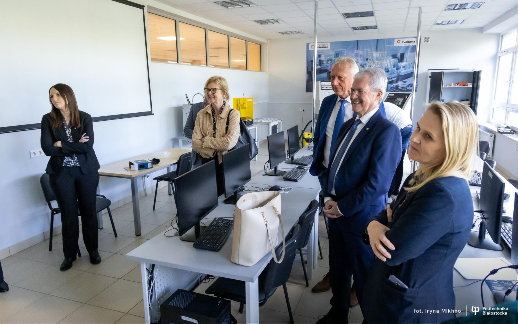 Delegacja parlamentarzystów z Dolnej Austrii w Politechnice Białostockiej, fot. Iryna Mikhno / Politechnika Białostocka