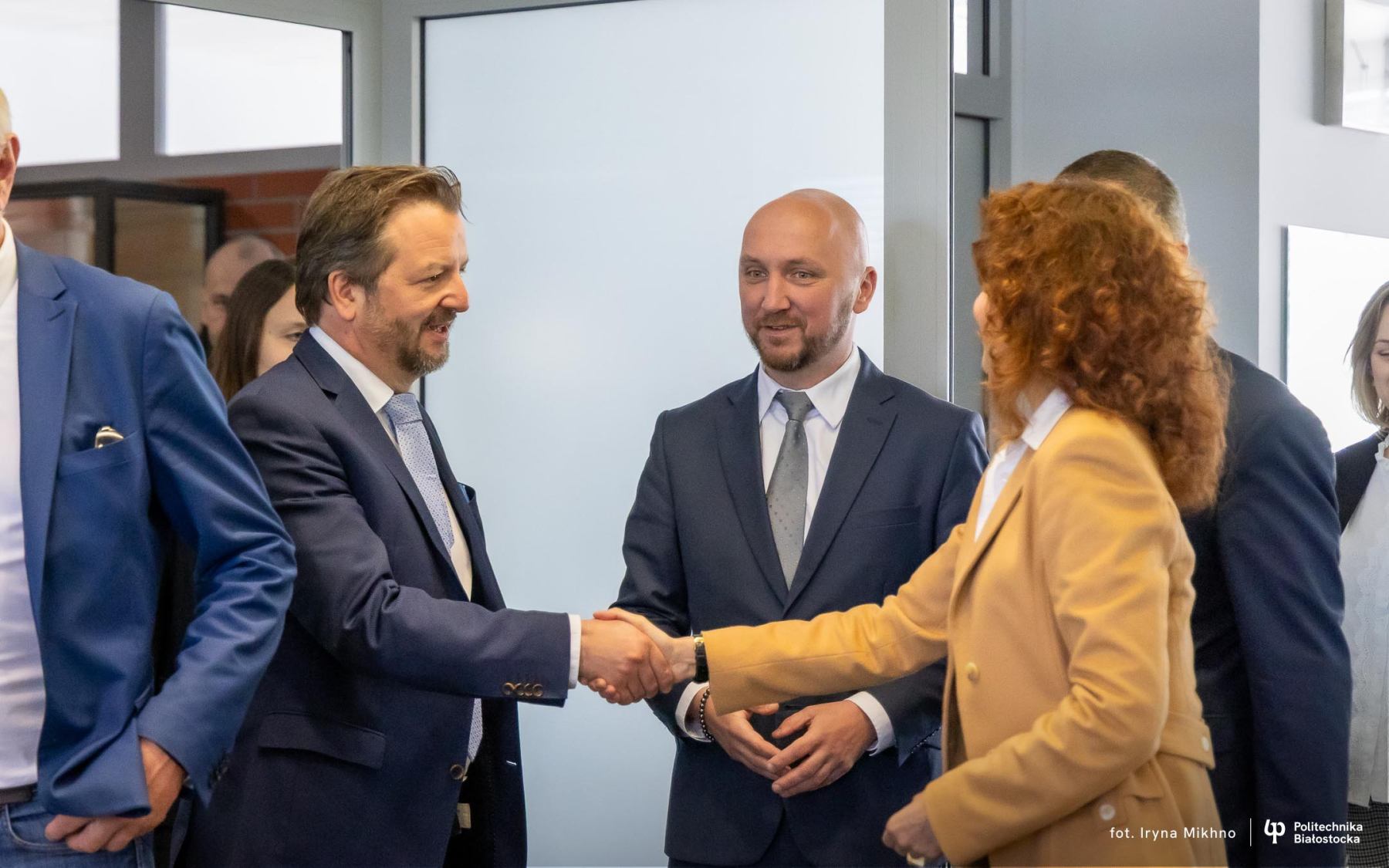 Delegacja parlamentarzystów z Dolnej Austrii w Politechnice Białostockiej, fot. Iryna Mikhno / Politechnika Białostocka