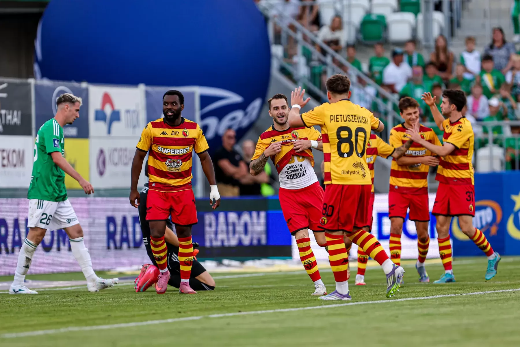Jagiellonia Białystok zwycięża w Radomiu