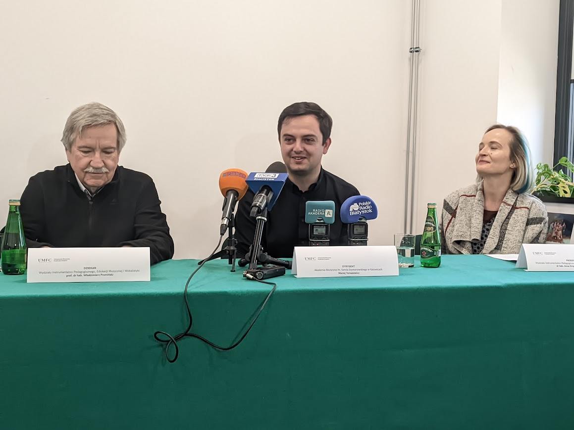 Konferencja przed koncertem "Spotkanie bohaterów i bohaterek BCO", fot. Hanna Kość