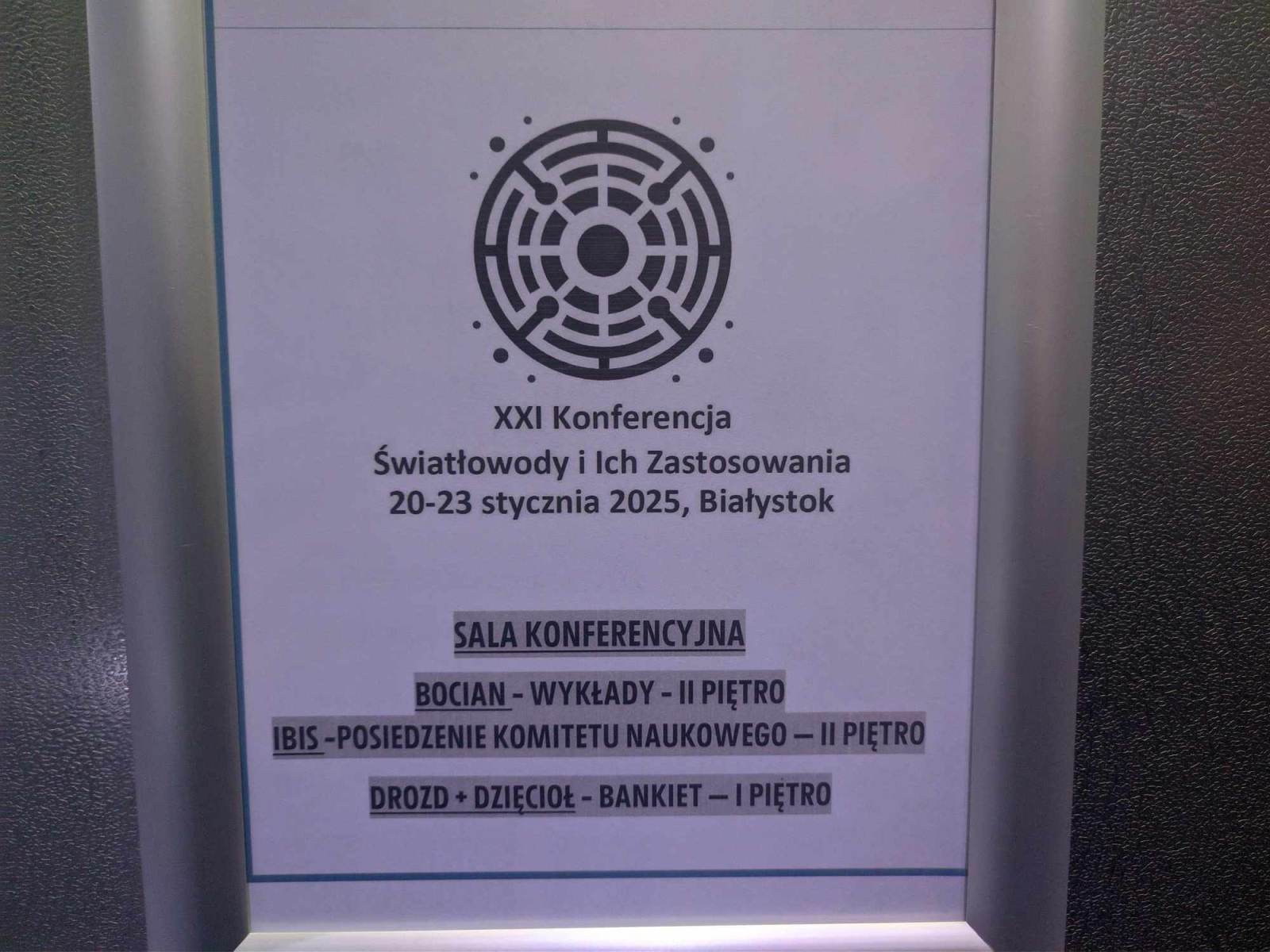 Konferencja Światłowody i ich zastosowania