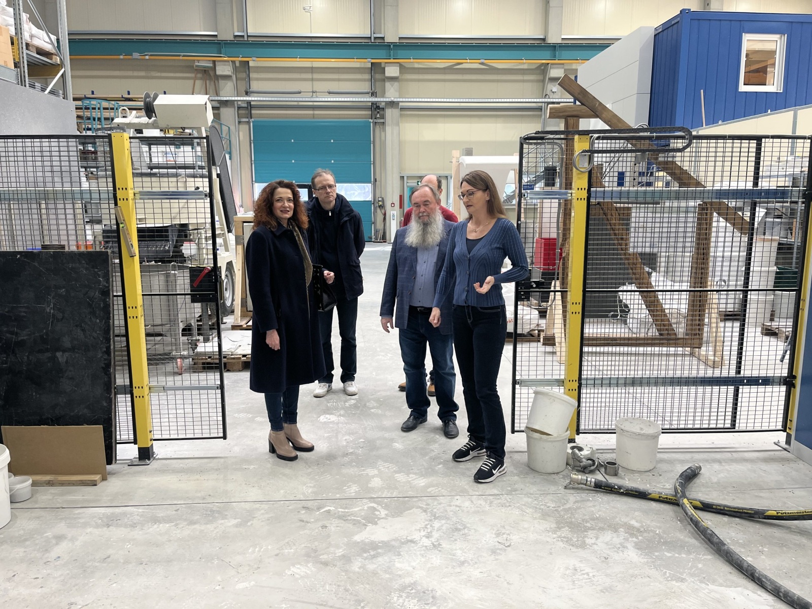 Wizyta władz PB w laboratorium budowlanym Uniwersytetu Technicznego w Chemnitz, Adam Jakuć