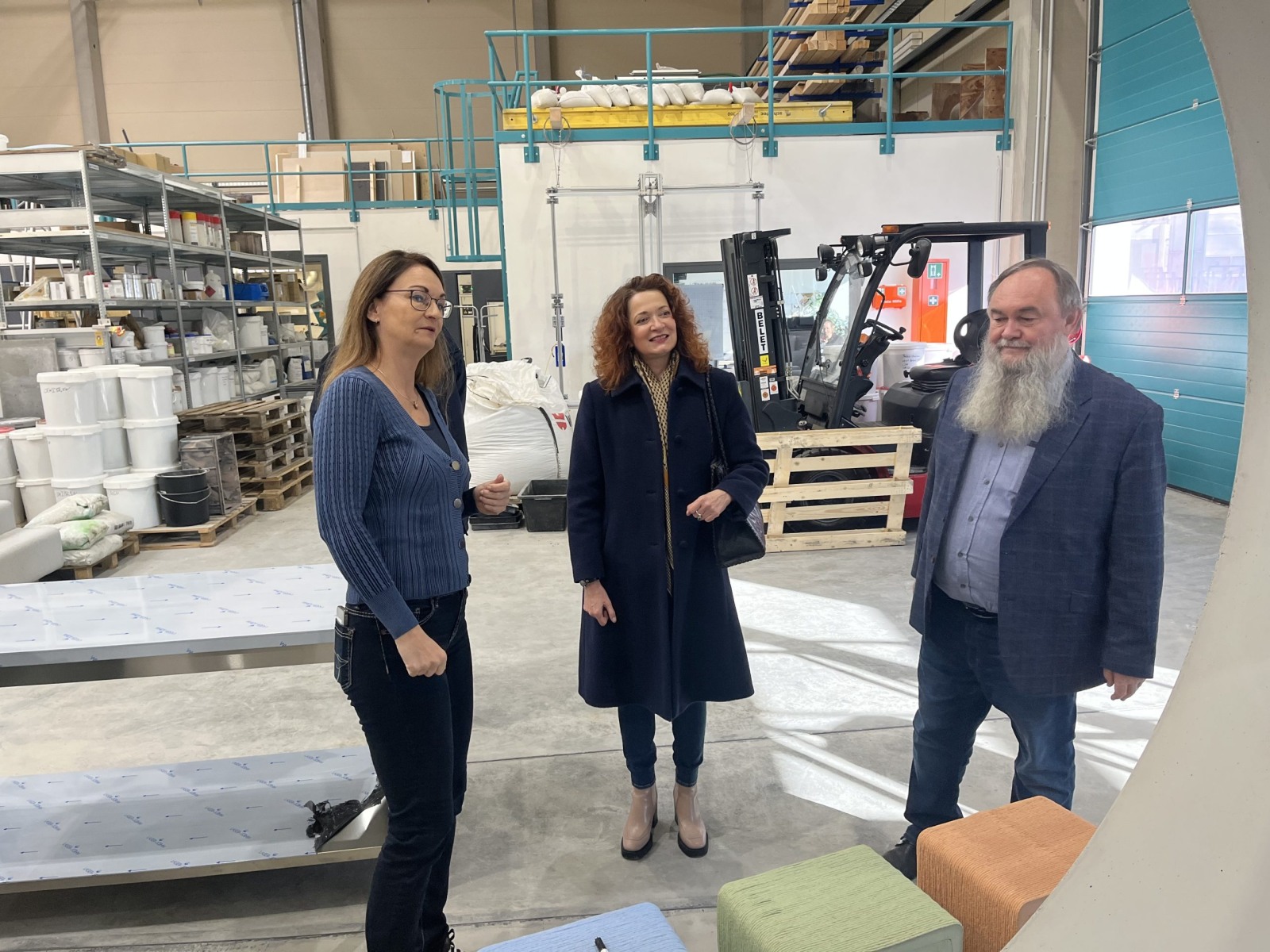 Wizyta władz PB w laboratorium budowlanym Uniwersytetu Technicznego w Chemnitz, fot. Adam Jakuć