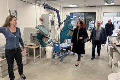 Wizyta władz PB w laboratorium budowlanym Uniwersytetu Technicznego w Chemnitz, Adam Jakuć
