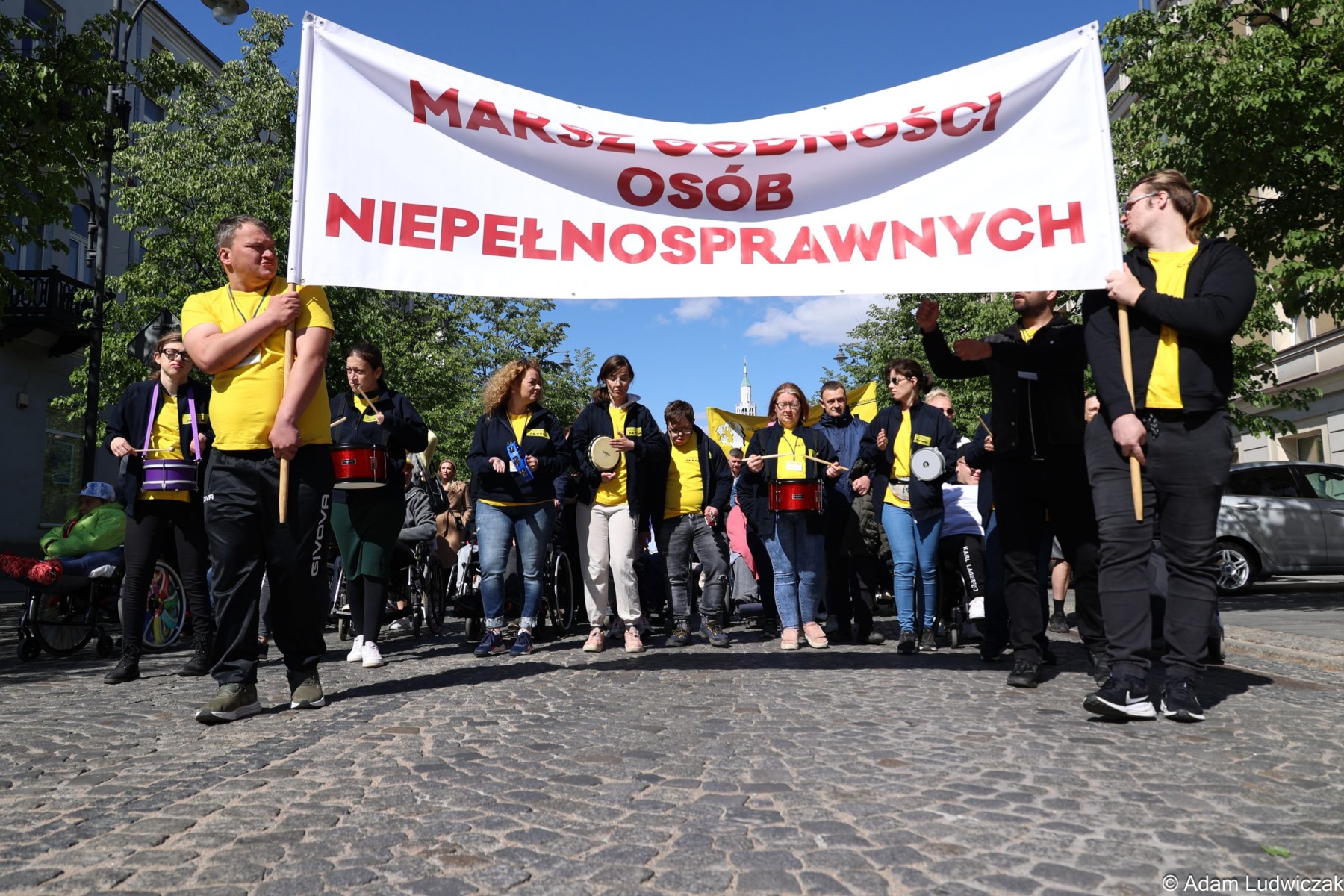 XXIII Marsz osób niepełnosprawnych przeszedł ulicami Białegostoku,  fot. Adam Ludwiczak.
