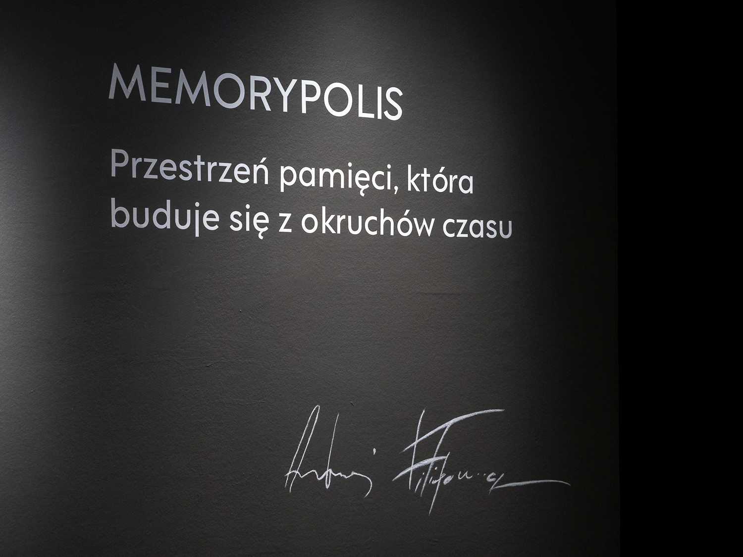 Andrzej Filipowicz - Memorypolis, fot. Jerzy Doroszkiewicz