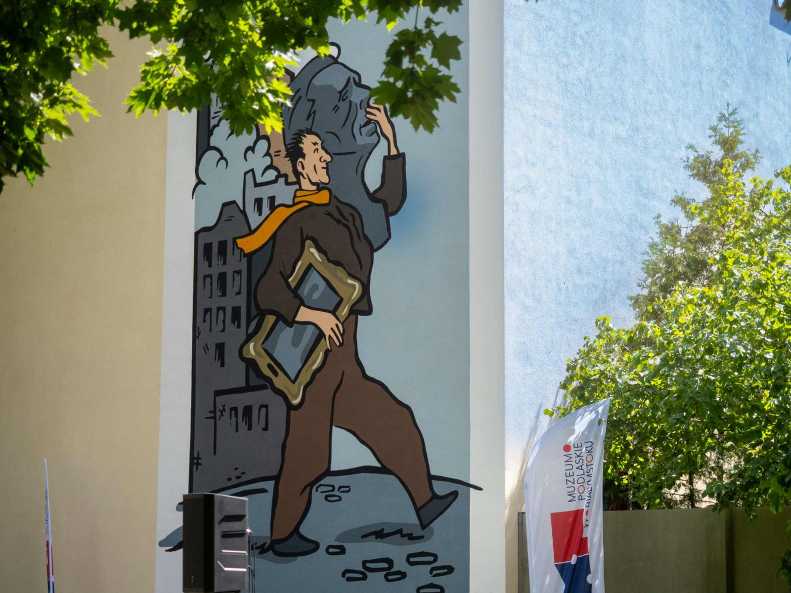 Mural przy Muzeum Rzeźby Alfonsa Karnego, fot. Jerzy Doroszkiewicz