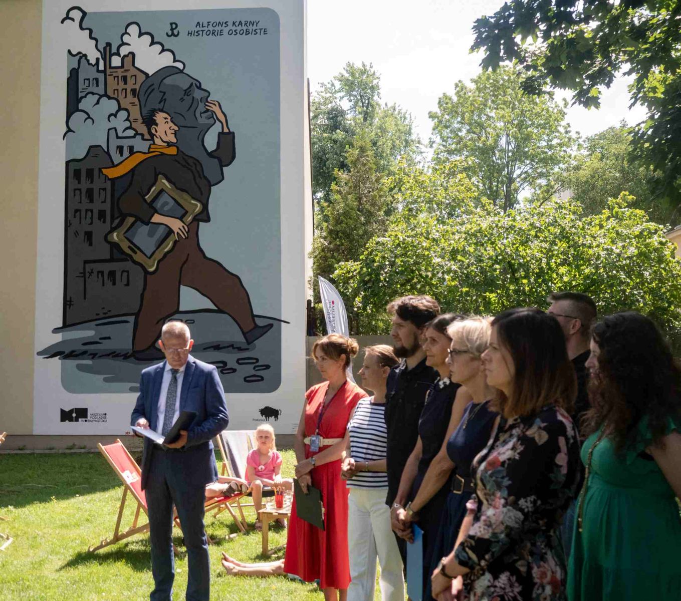Mural przy Muzeum Rzeźby Alfonsa Karnego, fot. Jerzy Doroszkiewicz