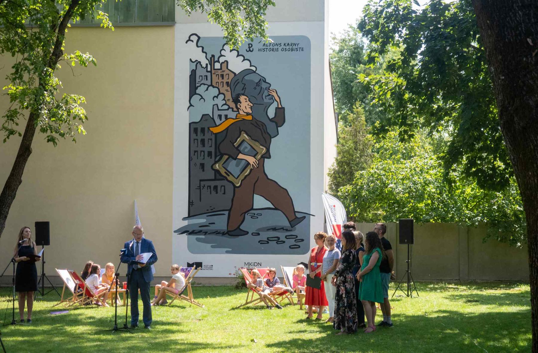 Mural przy Muzeum Rzeźby Alfonsa Karnego, fot. Jerzy Doroszkiewicz