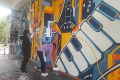 Mural studenta Politechniki Białostockiej, fot. Hanna Kość