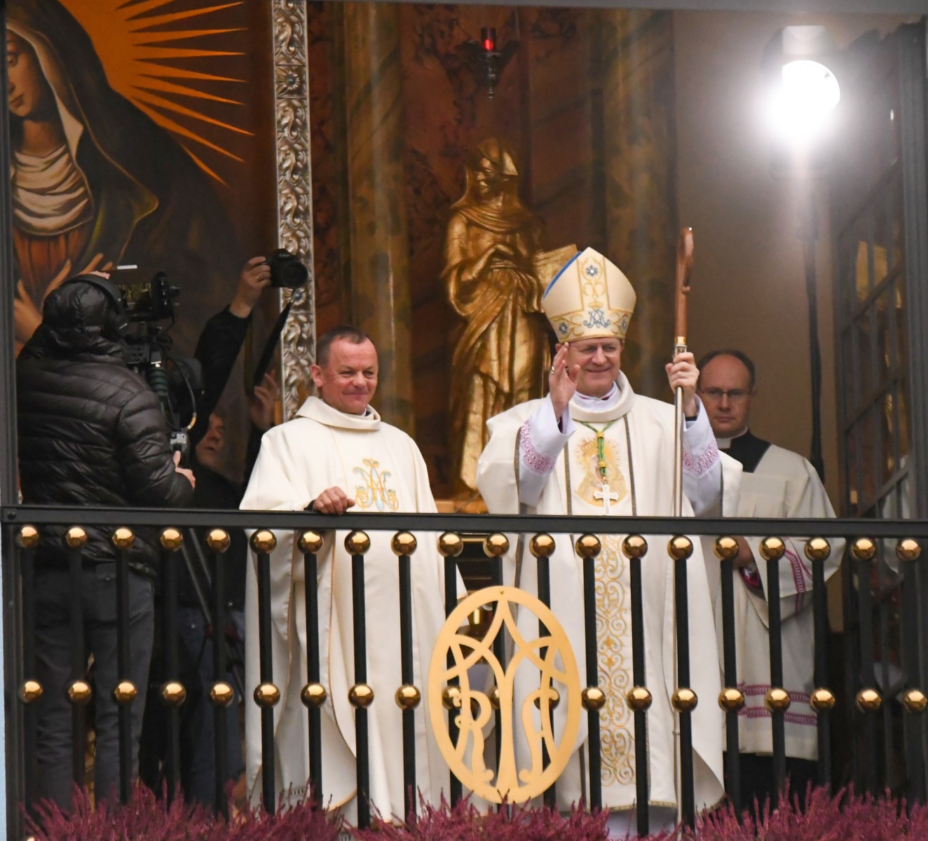 Poświęcenie kaplicy Matki Bożej Ostrobramskiej w Łapach, fot. T. Łapiński/ parafia Św. Krzyża