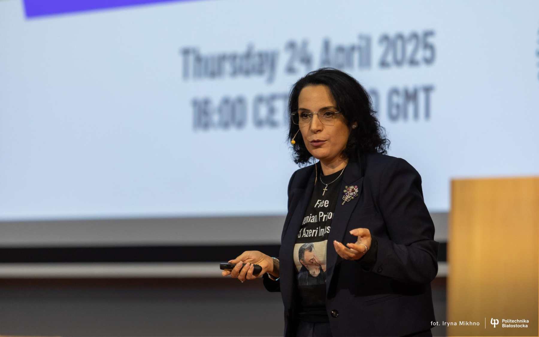 Przyszłość medycyny i ludzkości, wykład prof. dr Karine Sargsyan, fot. Iryna Mikhno. PB