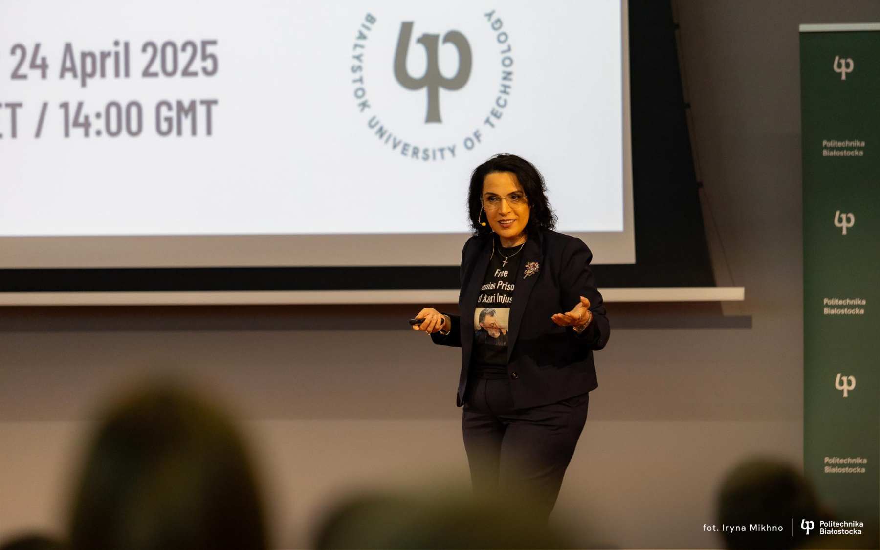 Przyszłość medycyny i ludzkości, wykład prof. dr Karine Sargsyan, fot. Iryna Mikhno. PB